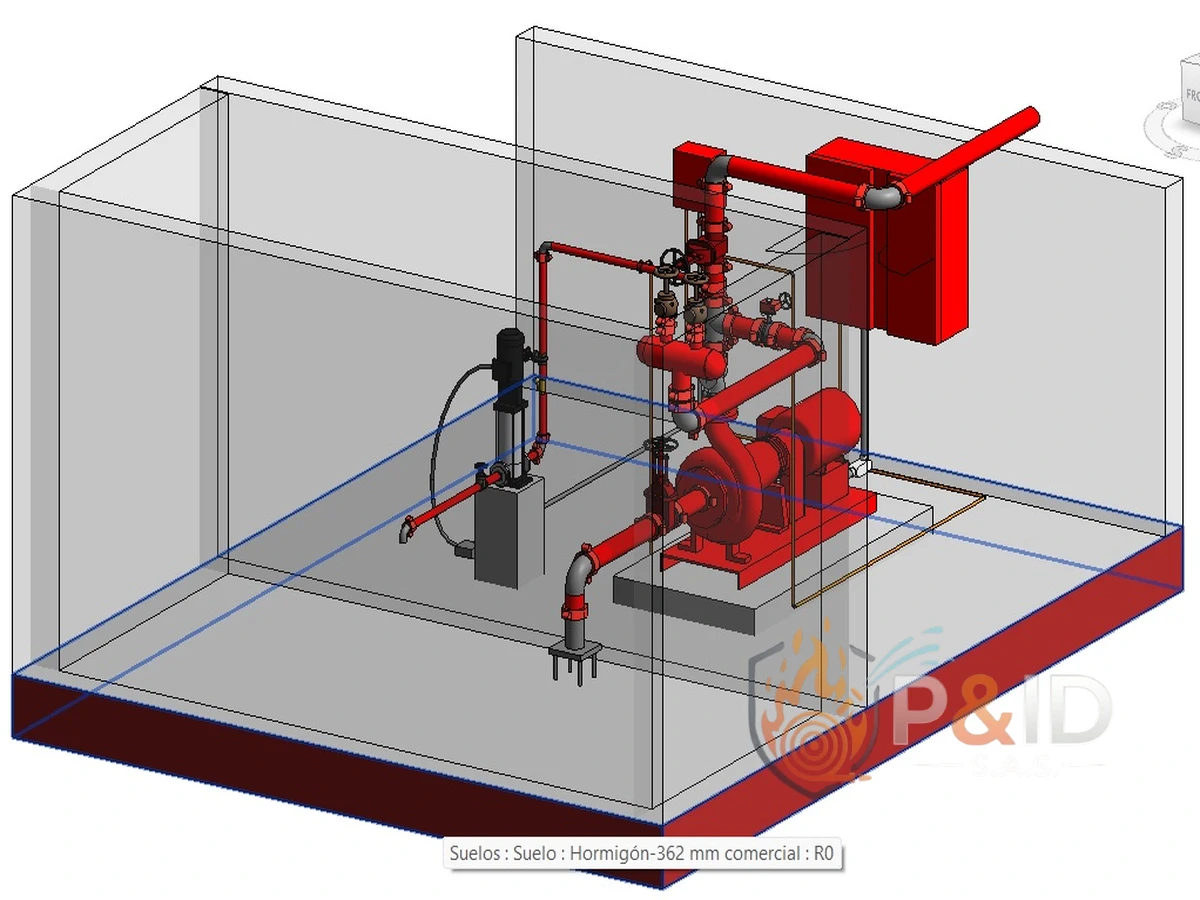 Mantenimiento a bomba jockey y red contra incendios principal