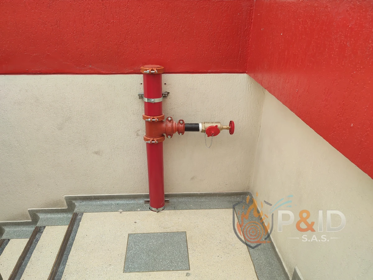 Instalación de rociadores de respuesta rápida tipo montante NFPA 13