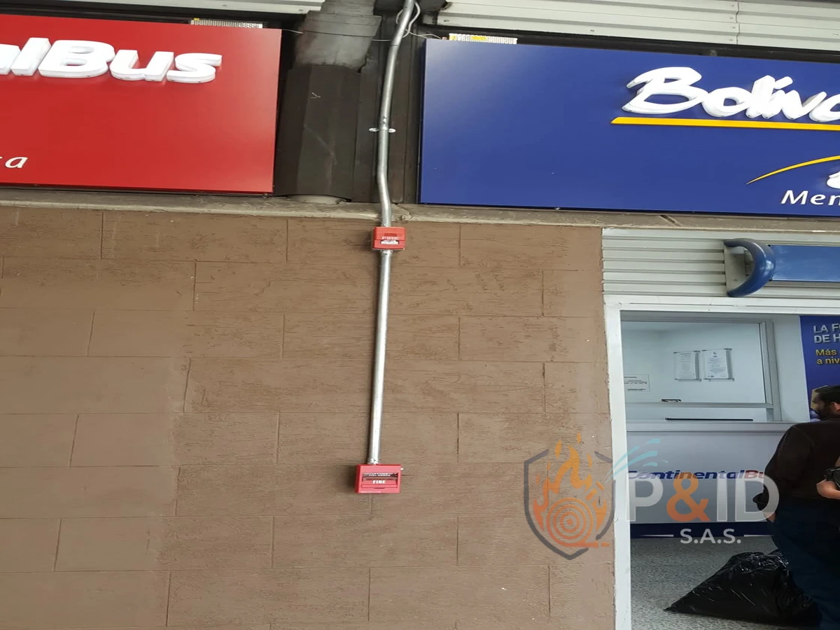 Proyecto terminado de protección contra incendios Terminal Bogotá